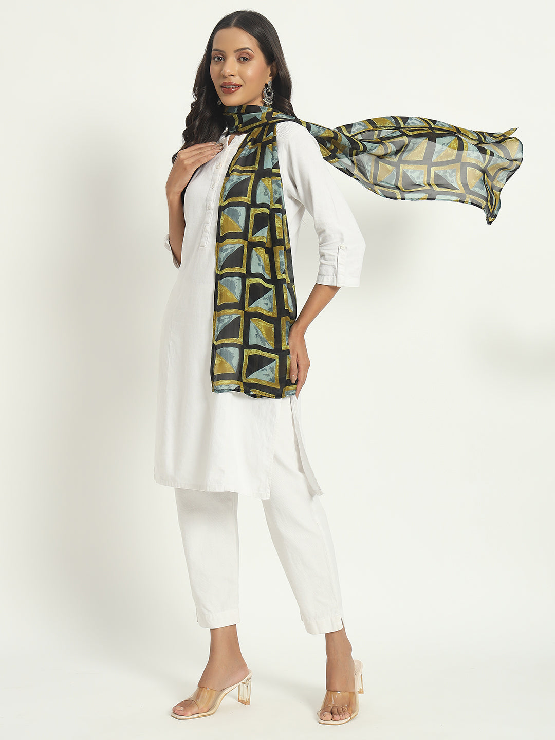 Printed Shawl - 6-Printed Shawl - 6